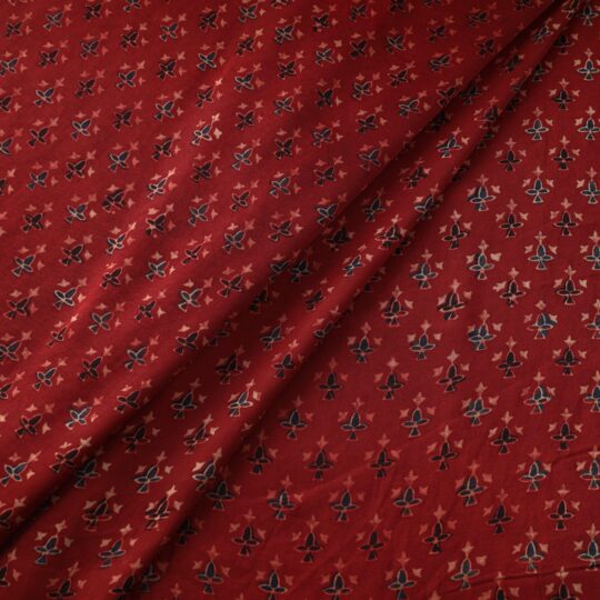 KACHCHH JI CHHAAP Modal Silk Ajrakh Print Fabric 20 - view 2