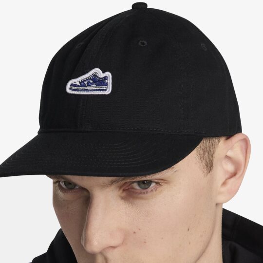Nike | Club Unstructured Patch Cap { Black - view 2