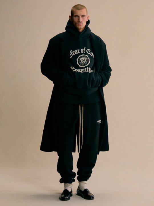 ESSENTIALS Heavy Fleece Vintage Shrunken Hoodie