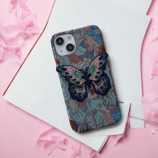 Peeperly Butterfly Embroidery Luxe Case – No Color - view 2
