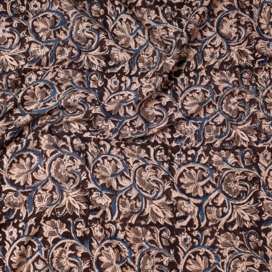 SOUTH KARGHA Brown - Kalamkari Block Printing Cotton Precut Fabric - view 2