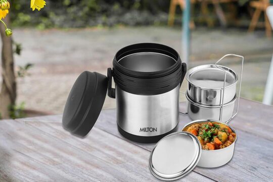 Hot Meal Lunchbox (Milton) – Silver - view 2