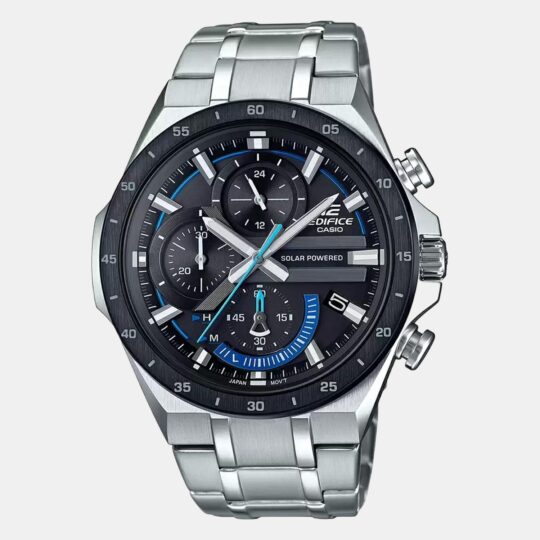Casio Edifice Men Quartz Black Dial Chronograph Resin Watch EX488 - view 2