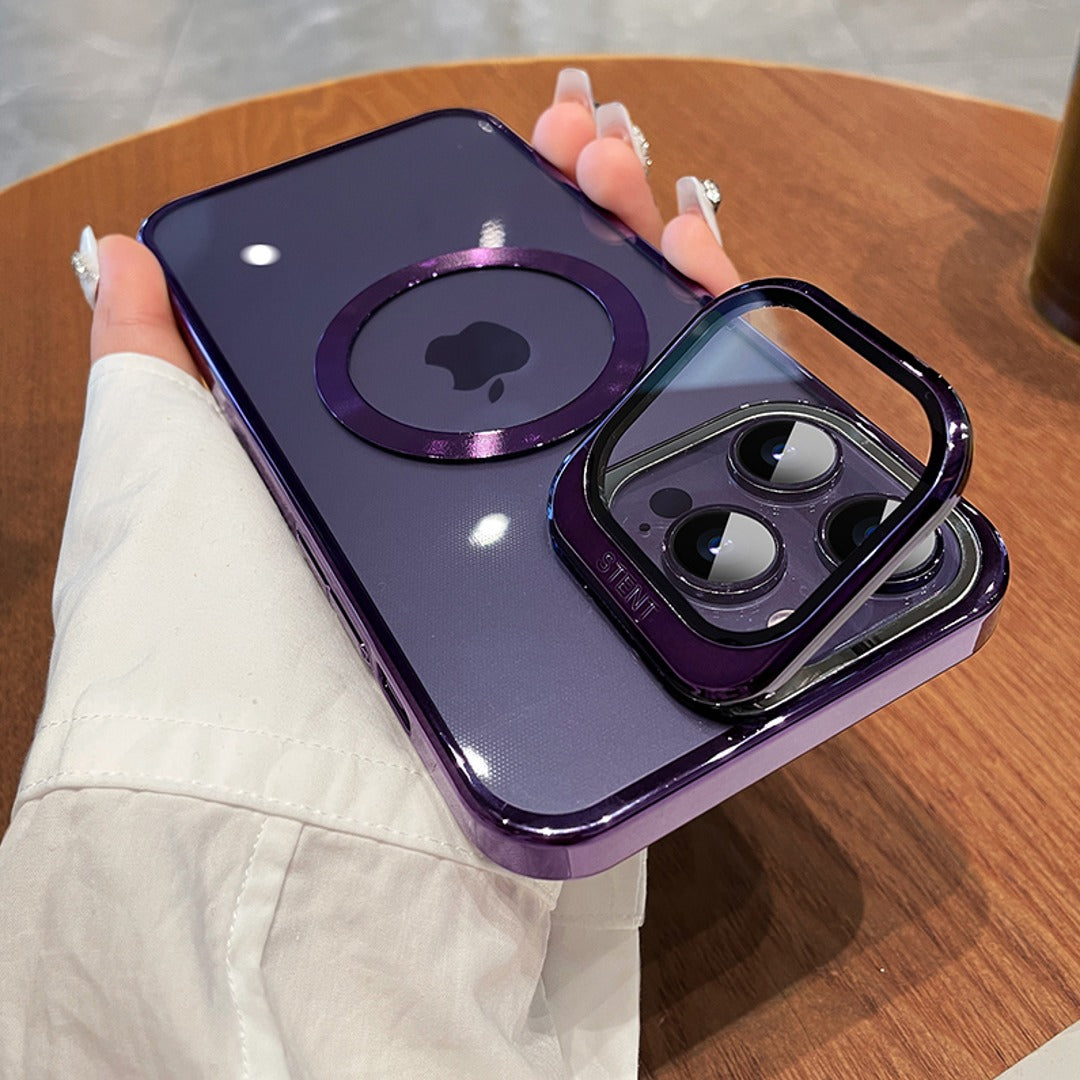 Apple iPhone 14 Series Luxury MagSafe Camera Protector Stand Case - view 12