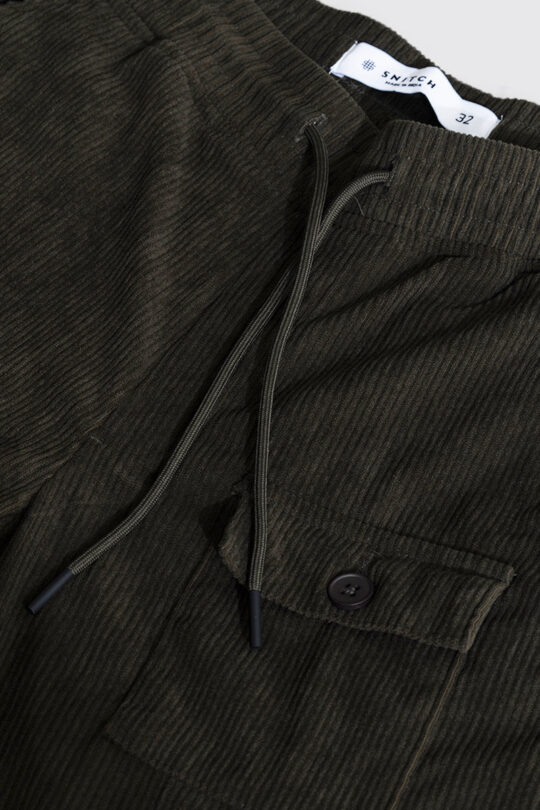 BlackTree Cullin Olive Corduroy Cargo Pant - view 2