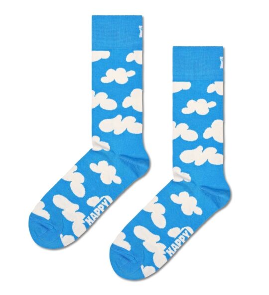 Happy Socks Unisex Cloudy Crew Length Socks for Women and Men