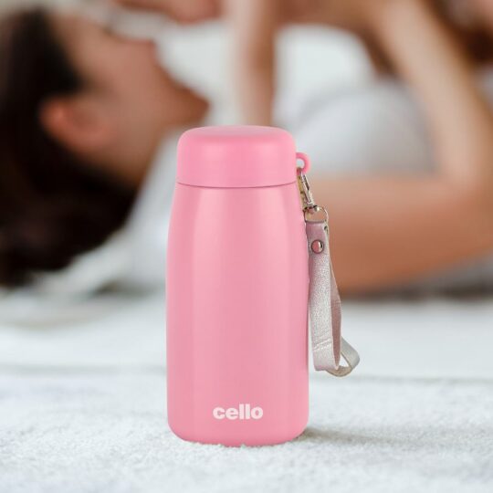 Cello Mom Hot & Cold Stainless Steel Kids Water Bottle, 350ml