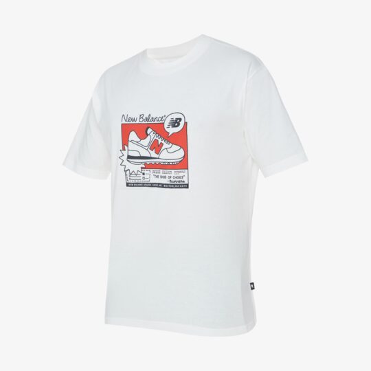 New Balance | ADVERT GRAPHICS T-SHIRT { WHITE