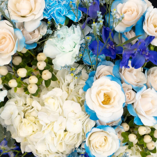 FiftyFlowers Aqua Blue Bouquet Bar Flower Kit - view 2