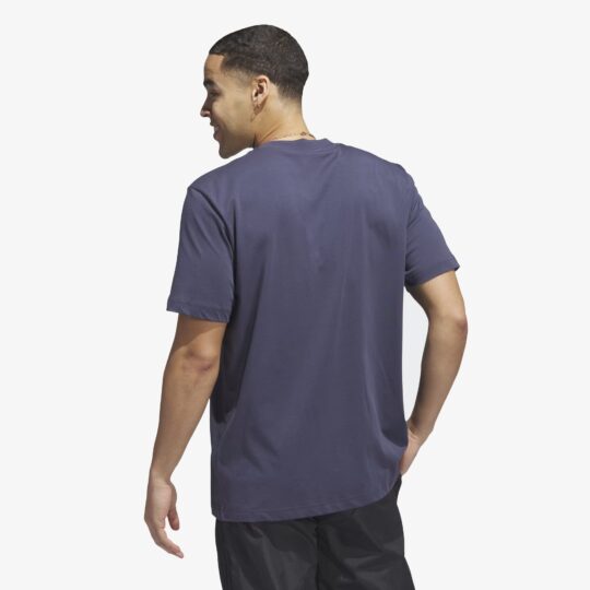 Adidas Originals | BASKETBALL SHORT SLEEVE TEE { SHADOW NAVY - view 2