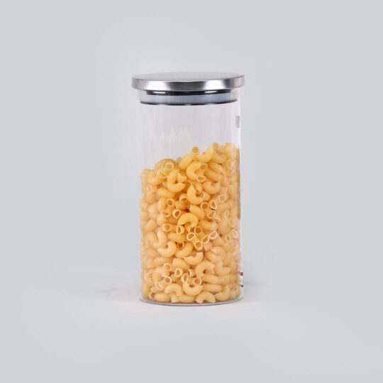 Wonderchef Classic Borosilicate Round Glass Air Tight Jar 1350ml