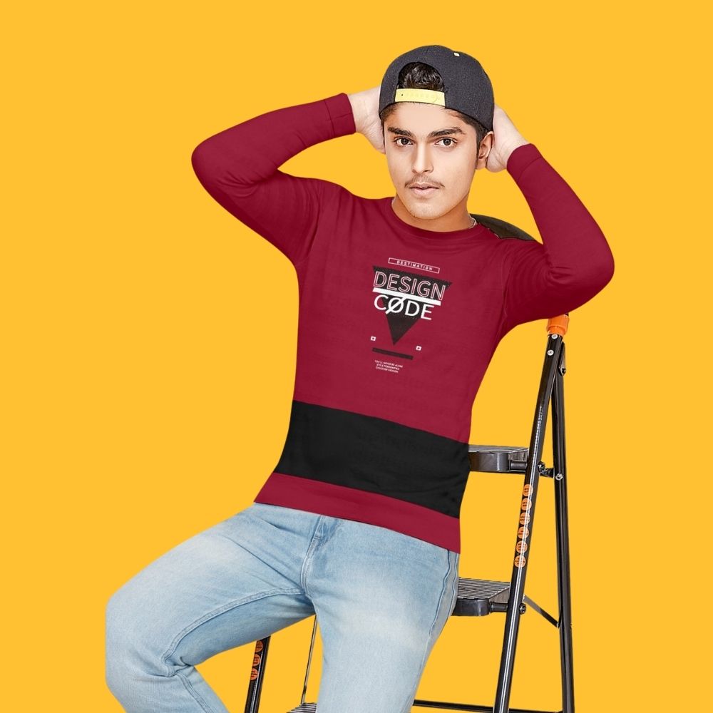 BlackTree (THHOR Series) ROUND NECK Maroon TEES