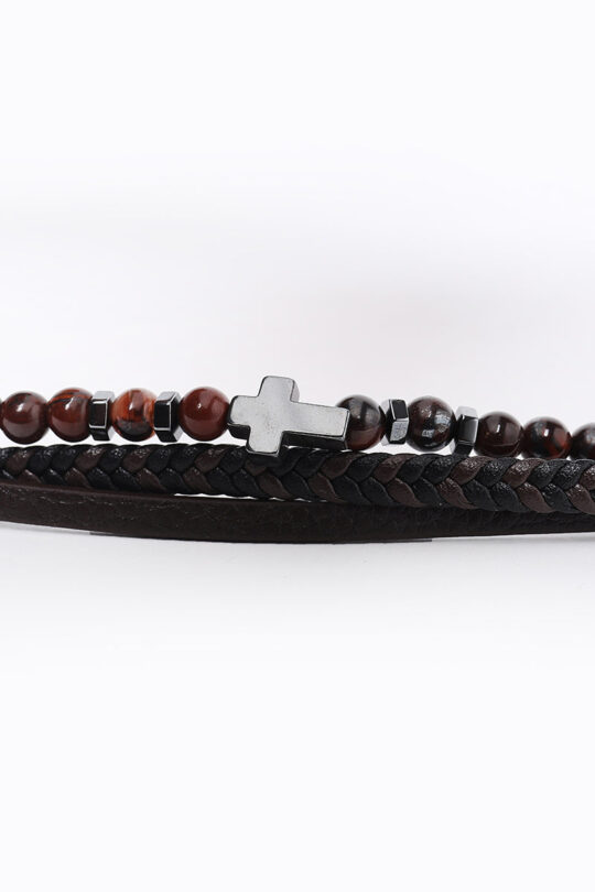 SNITCH Cedarstone Bead Bracelet – Brown