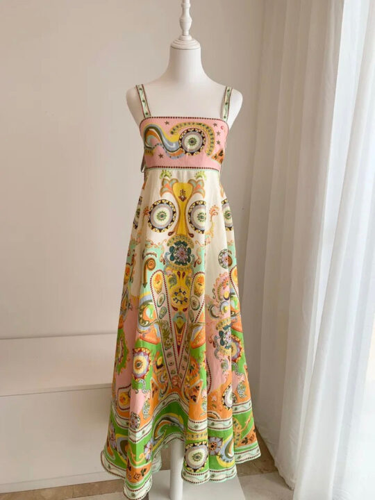 Alamode By Akanksha Kiala Printed Luxe Holiday Dress - view 2