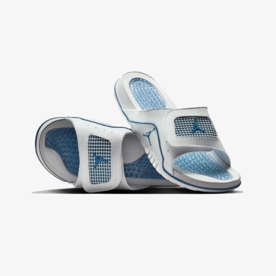 Jordan | HYDRO 4 RETRO { OFF WHITE/INDUSTRIAL BLUE-NEUTRAL GREY - view 2