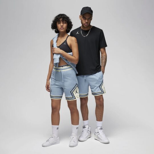 Jordan | DIAMOND SHORTS { BLUE GREY/COCONUT MILK/BLACK - view 2