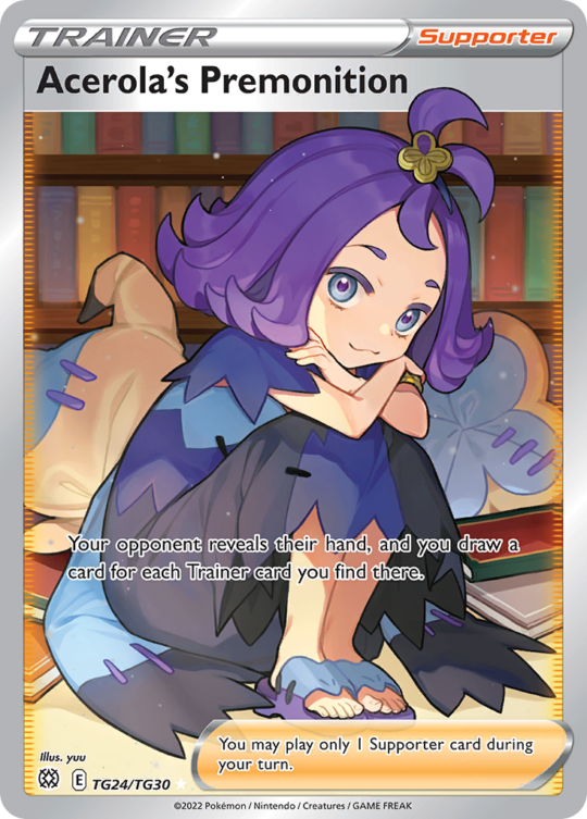 Rare ultra swsh9-tg24 – Pokémon Acerola's Premonition - TG24/TG30 - Rare Ultra [SWSH9-TG24] [Ultra] - Acerola's Premonition - TG24/TG30 - Rare Ultra