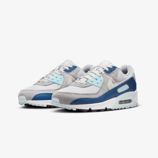 Nike | AIR MAX 90 { PURE PLATINUM/WHITE-GLACIER BLUE - view 2