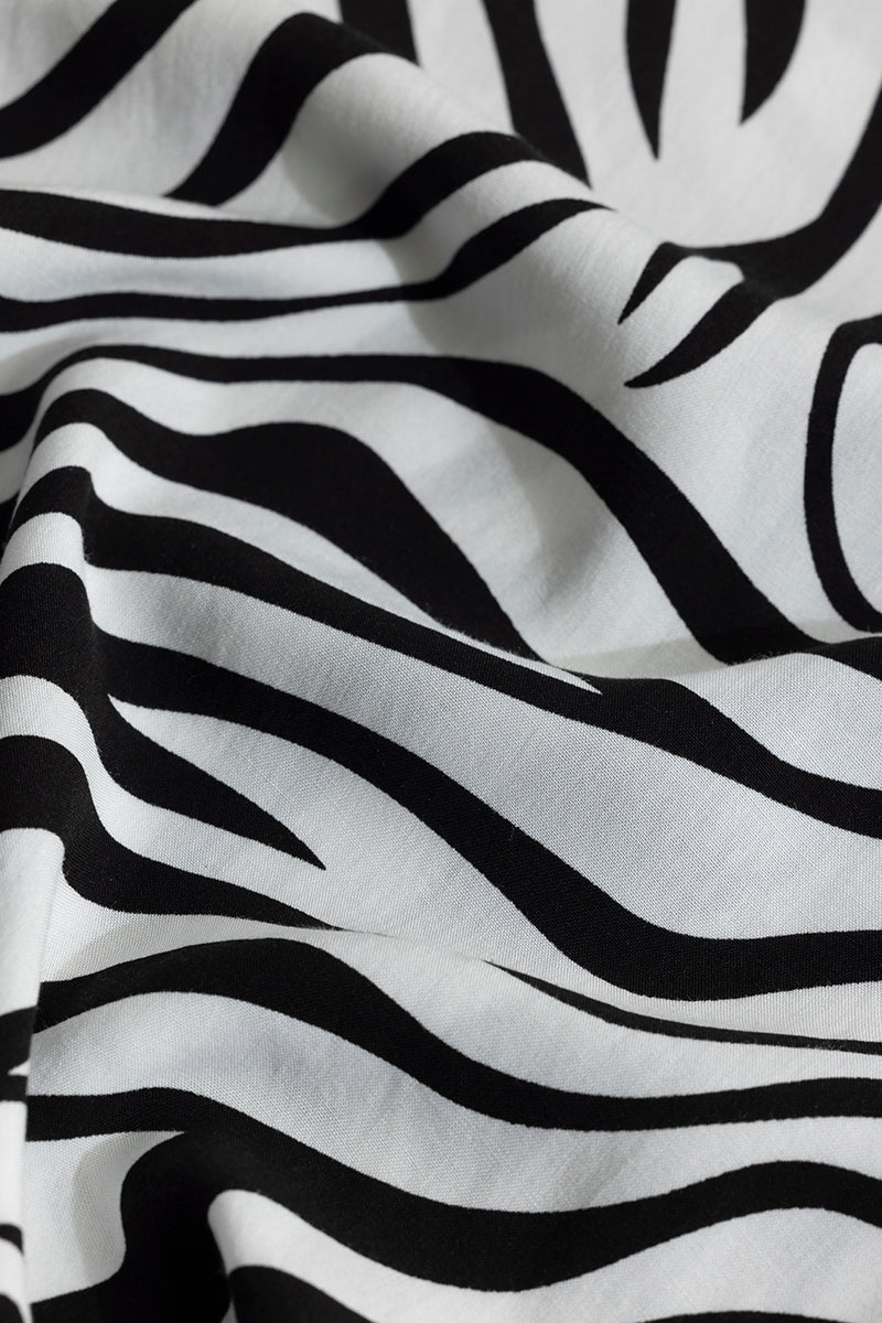 SNITCH Zebra Wave White Shirt - view 9