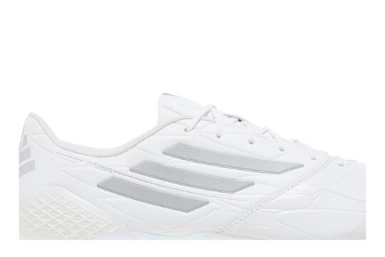 adidas Adizero F50 4 Leather FG White Silver Metallic - view 2
