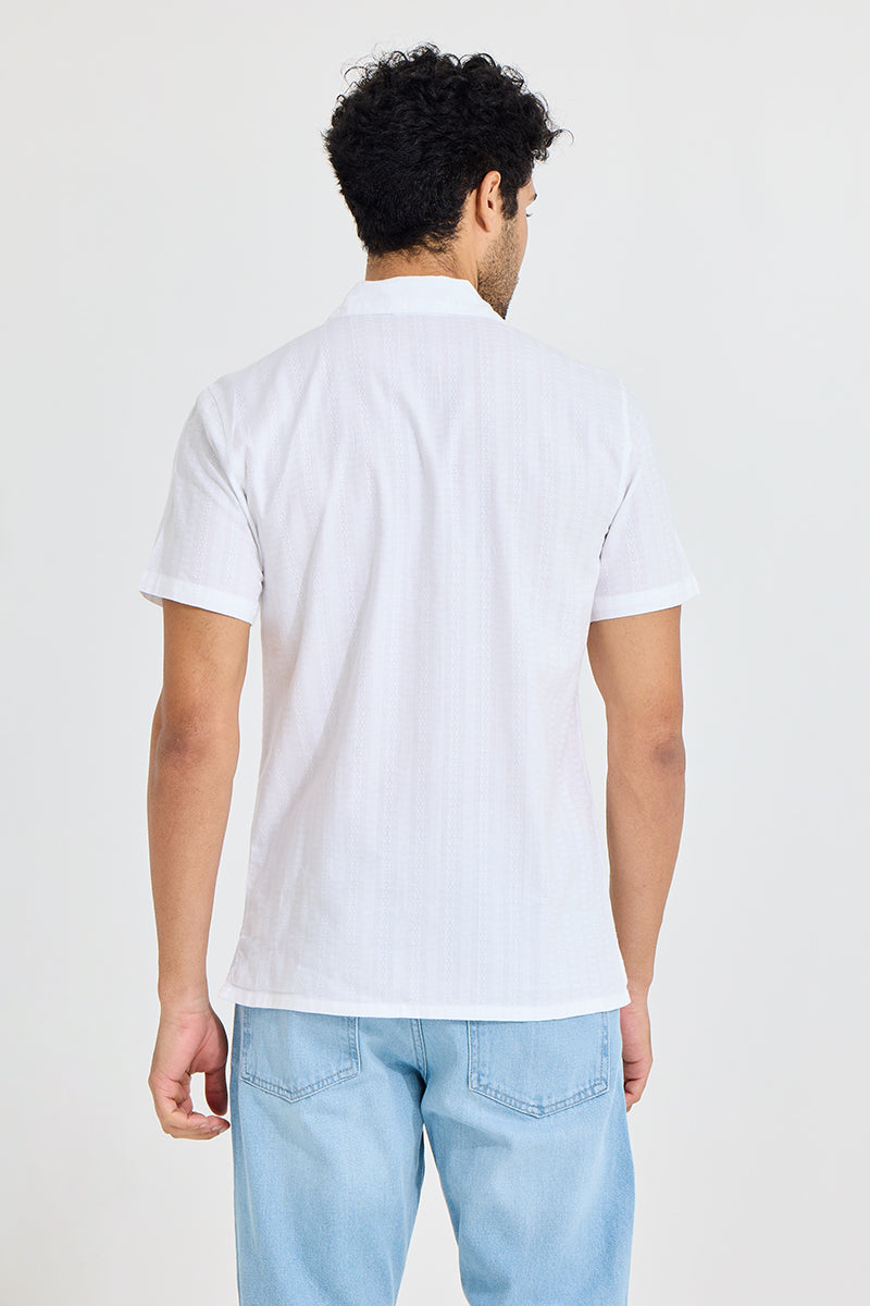 SNITCH Twisted Line White Shirt - view 5