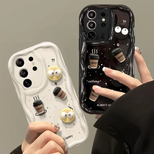 Peeperly 3D Coffee Mug Cartoon Soft Case - Samsung