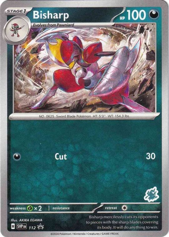 Darkrai stamp ba03-drk4 – Pokémon Bisharp - 112 - Promo - Darkrai Stamp [ba03-DRK4] [Non-Holo]