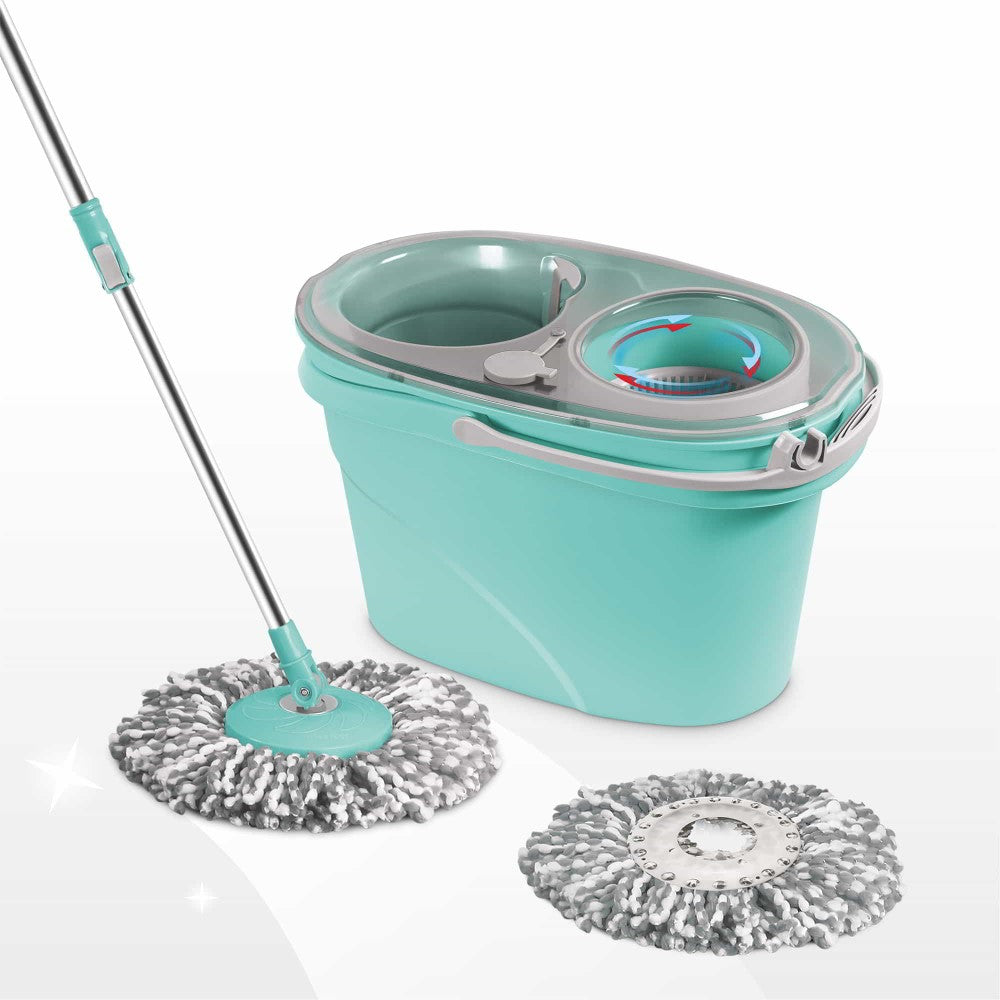 Twin Star SS Spin Mop (Spotzero by Milton) – Aqua Green
