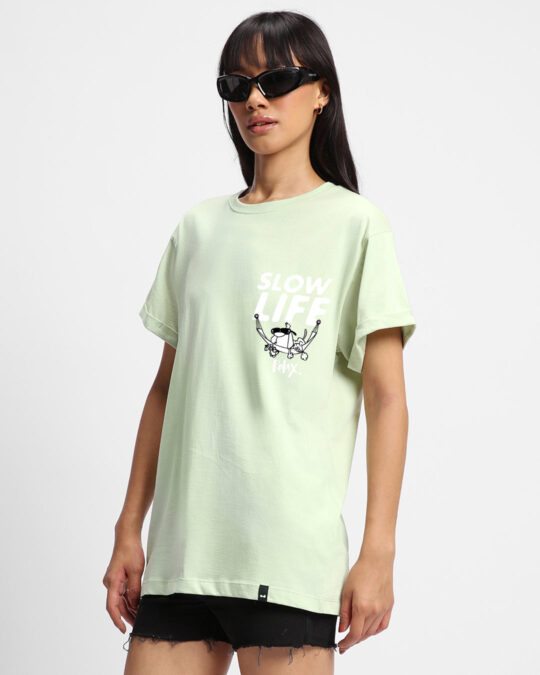 BlackTree Green Get it Done Graphic Printed dresses