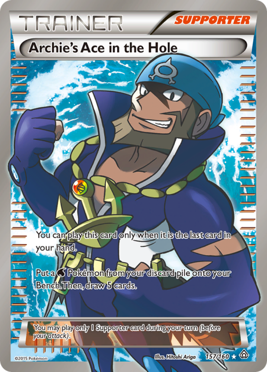 Rare ultra xy5-157 – Pokémon Archie's Ace in the Hole - 157/160 - Rare Ultra [xy5-157] [Ultra] - Archie's Ace in the Hole - 157/160 - Rare Ultra