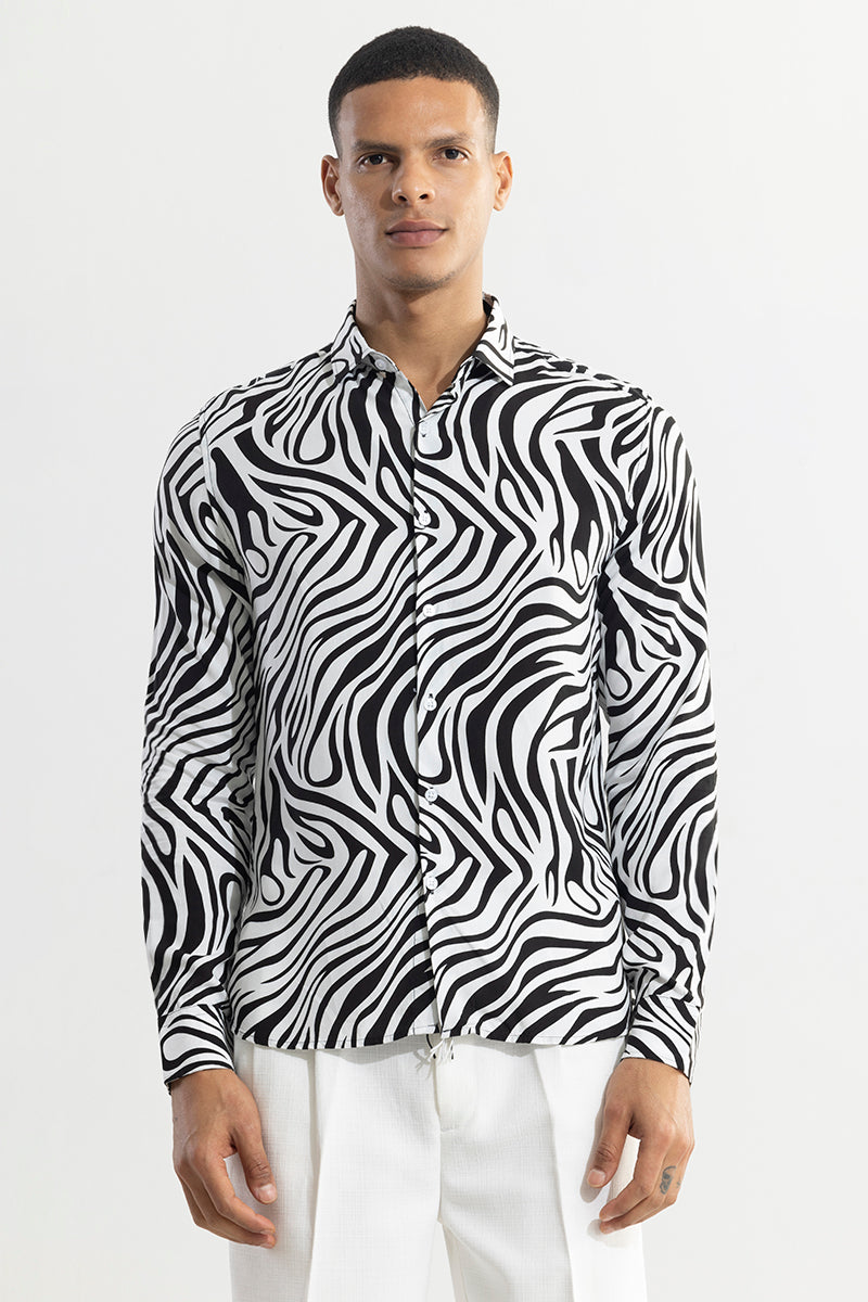 SNITCH Zebra Wave White Shirt - view 6