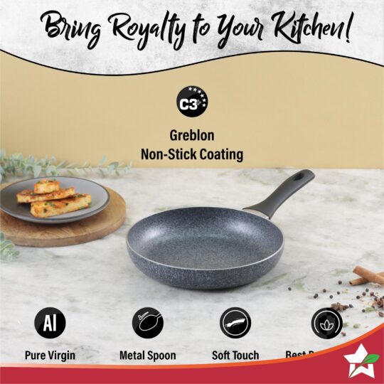 Graphite Frypan 24 cm, 3 Years Warranty by blacktree - view 2