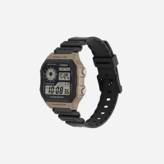 Casio Digital AE1200WH-5AV Illuminator Black/Brown Watch - view 2