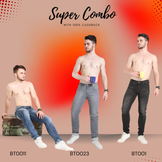 Rockstar Limited-Edition BlackTree Jeans Bundle pack of 3 with 100% Cashback!