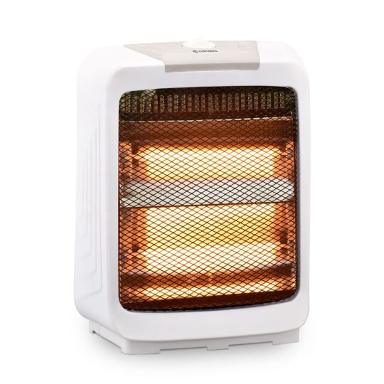 Candes New Infra2 800 Watt Noiseless (ISI Certified) Halogen Room Heater with ABS Body, 2 Stage Heating Controller, Overheating Protection, 2 Rod Heat