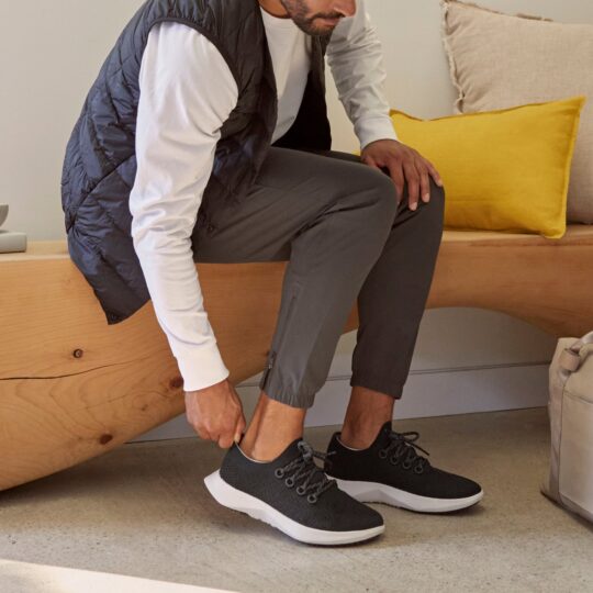 Allbirds Men's Tree Dasher 2 - Natural Black (Blizzard Sole) - view 2