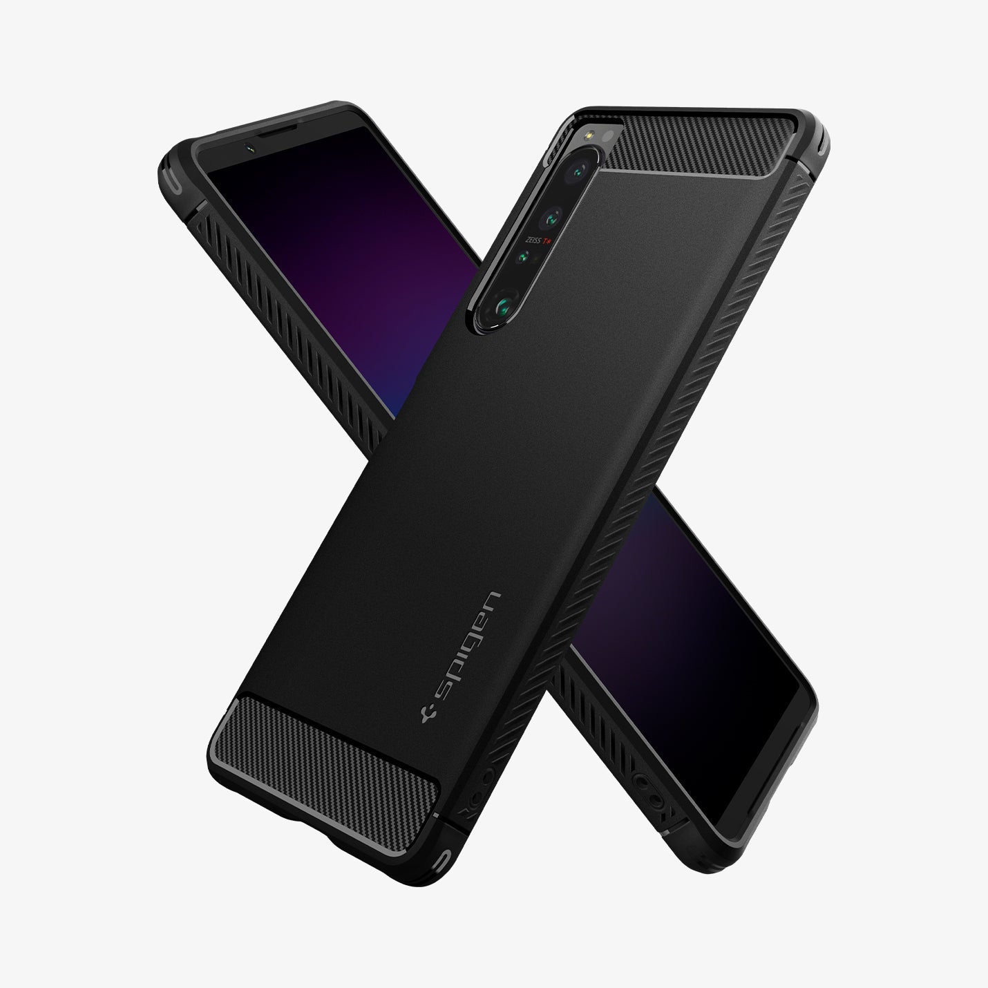 Sony Xperia Series - Rugged Armor – Matte Black - view 17