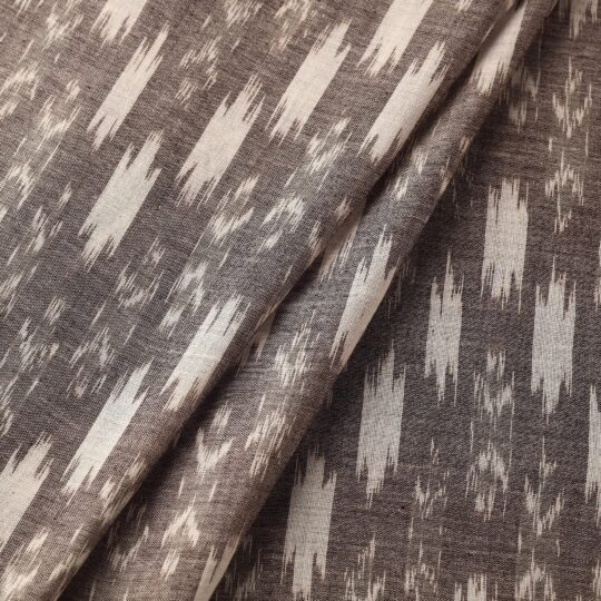 ASHOKA ASSEMBLE - CELEBRATING CRAFTS OF ODISHA Brown - Maniabandha Ikat Weave Handloom Cotton Fabric - view 2