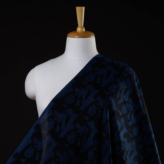 BINDAAS UNLIMITED Blue - Bindaas Cotton Hand Block Print Fabric