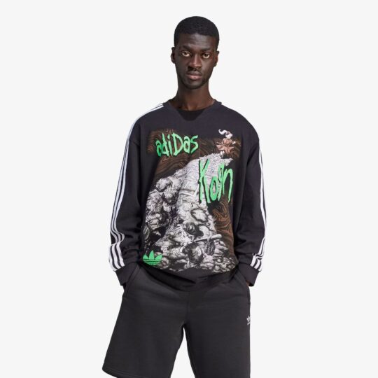 Adidas Originals | KORN LONG SLEEVE TEE { BLACK