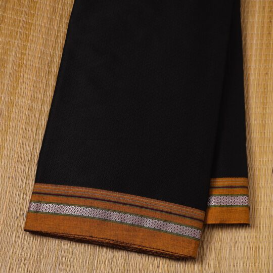 SOUTH KARGHA Black - Karnataka Weave Cotton Khun Fabric 26 - view 2