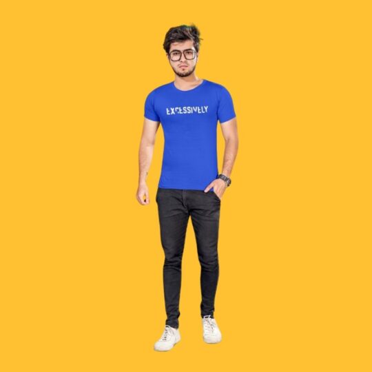 BlackTree (THHOR Series) Round Neck Reyon Blue TEES