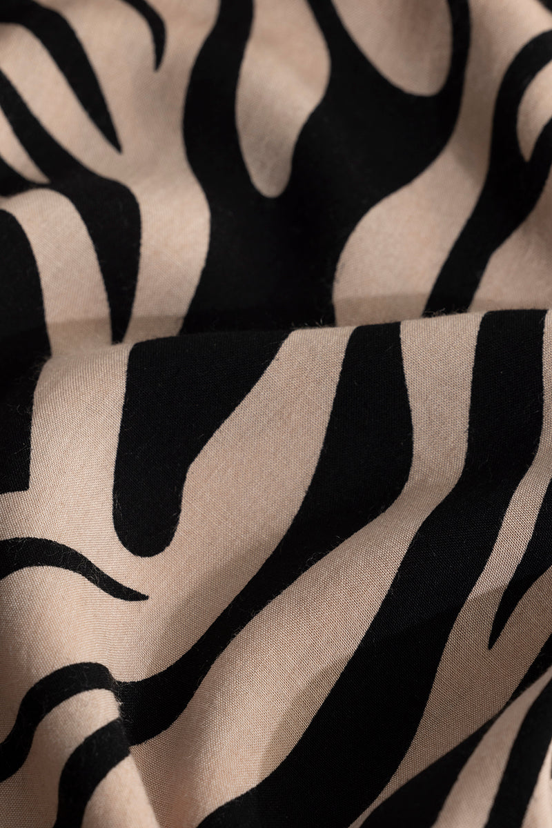 SNITCH Zebra Wave Beige Shirt - view 8
