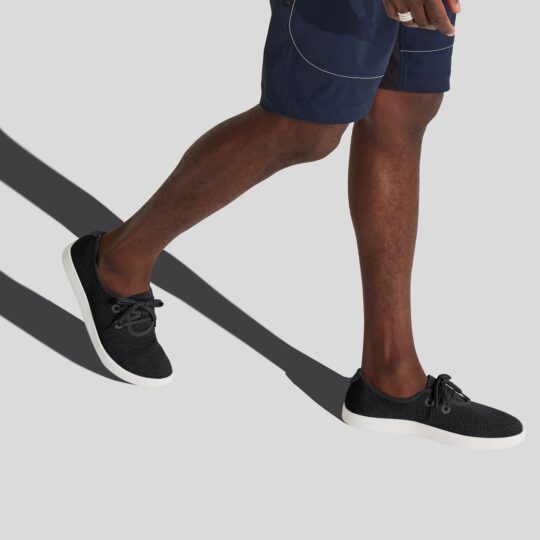 Allbirds Men's Tree Skippers - Jet Black (White Sole) - view 2
