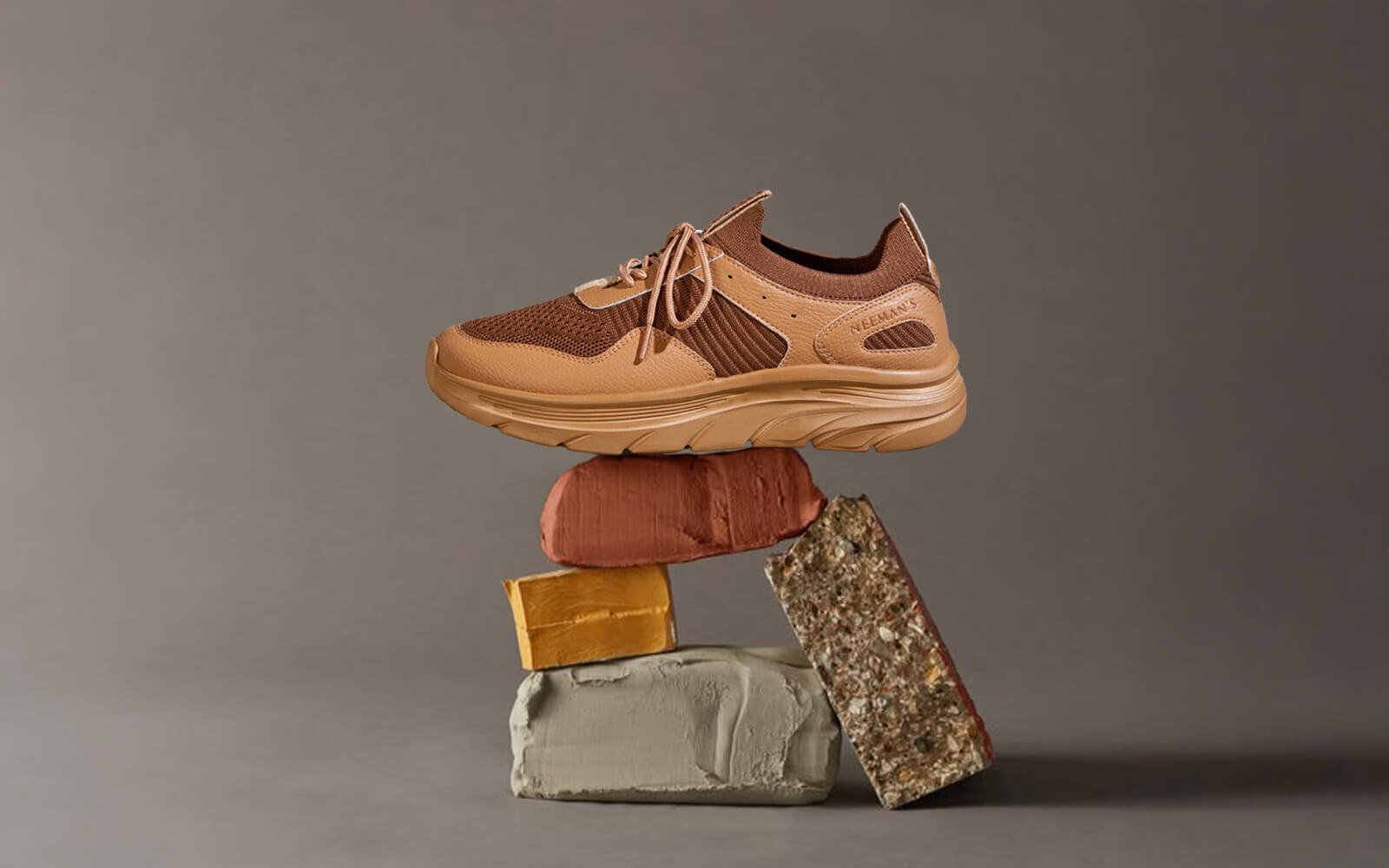 Neeman's High Wave Sneakers : Tan - view 3