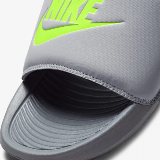 Nike | VICTORI ONE SLIDE { GREY FOG / VOLT - view 2