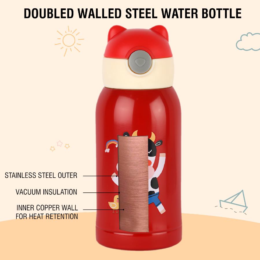 Cello Toddy Hot & Cold Stainless Steel Kids Water Bottle, 550ml - view 9