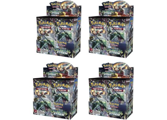 Pokémon 2018 Pokemon Sun & Moon Celestial Storm Booster Box 4X Lot