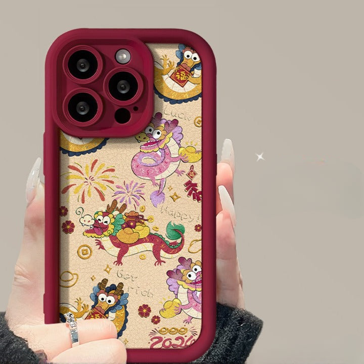 Peeperly Lucky Dragon Embroidery Case – No Color