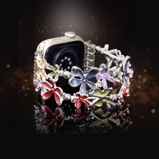 Peeperly Petite Floral Alloy Bracelet for Apple Watch